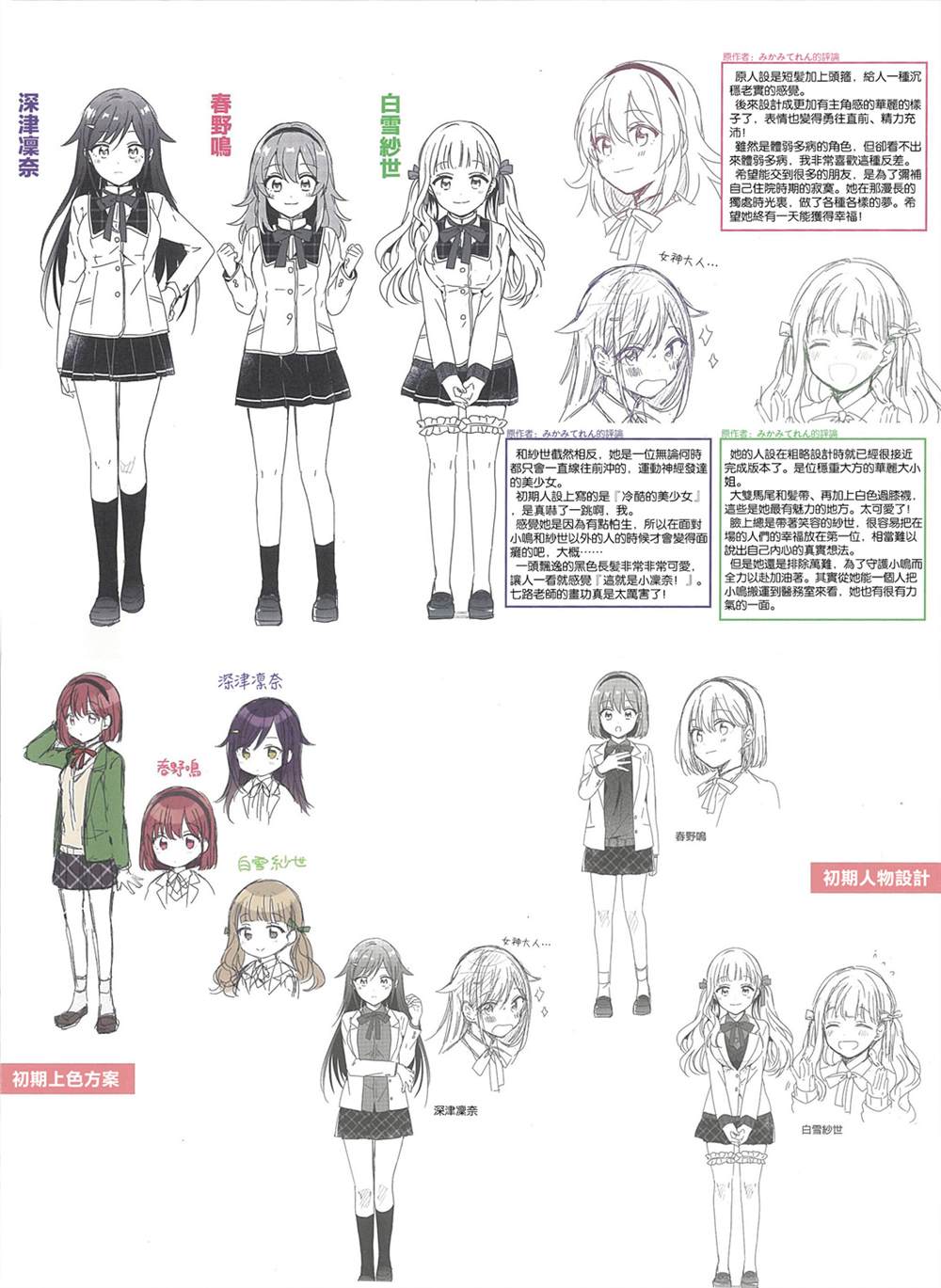 若爱在眼前漫画,01卷特典设定集2图